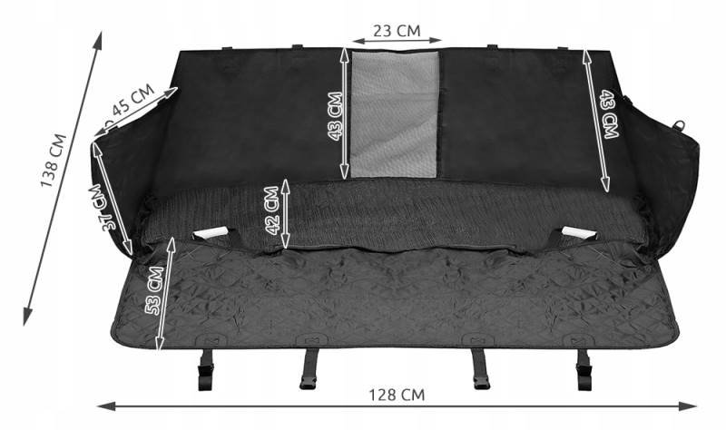 Purlov 5403 Podložka do auta pre psa 128 x x138 cm HQ