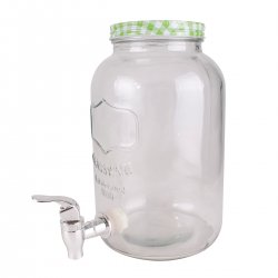 Lex Nádoba na limonádu, skleněná, s kohoutkem, 3,5 l