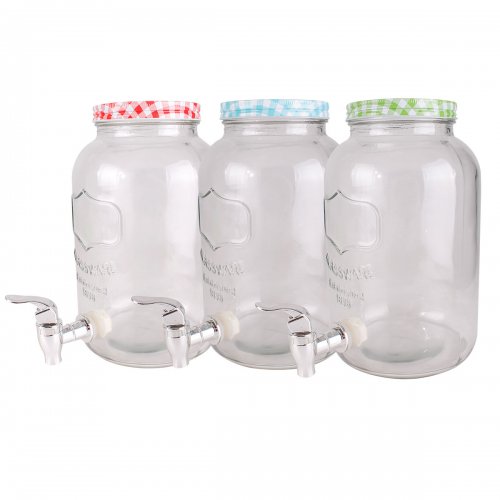 Lex Nádoba na limonádu, skleněná, s kohoutkem, 3,5 l