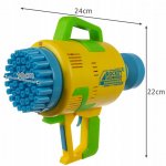 Kruzzel 20933 Bublifuková pistole USB Bazooka svítící