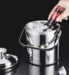 Ruhhy 21159 Nádoba na ľad 1.3 l s lyžičkou a kliešťami nerez