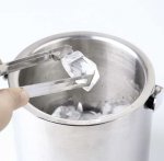 Ruhhy 21159 Nádoba na ľad 1.3 l s lyžičkou a kliešťami nerez