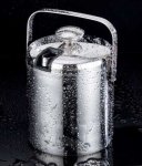 Ruhhy 21159 Nádoba na led 1.3 l se lžičkou a kleštěmi nerez