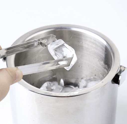 Ruhhy 21159 Nádoba na ľad 1.3 l s lyžičkou a kliešťami nerez