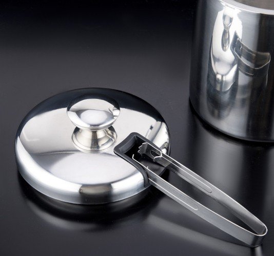 Ruhhy 21159 Nádoba na led 1.3 l se lžičkou a kleštěmi nerez