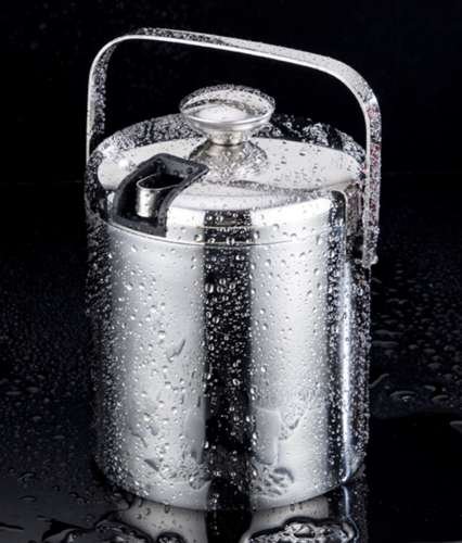 Ruhhy 21159 Nádoba na led 1.3 l se lžičkou a kleštěmi nerez