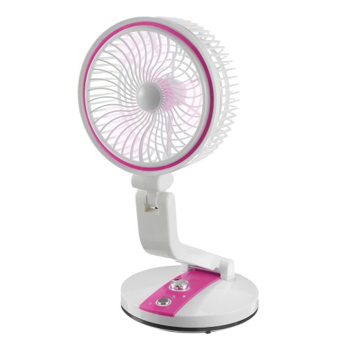 Verk Bezdrátový skládací ventilátor s LED lampičkou modrobílá