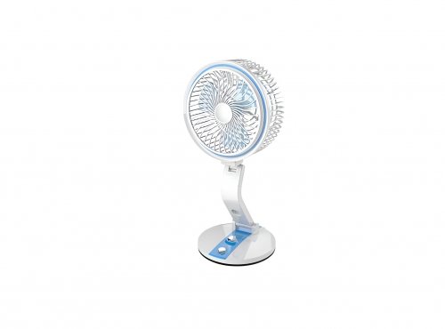 Verk Bezdrôtový skladací ventilátor s LED lampičkou modrobiela