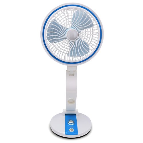 Verk Bezdrátový skládací ventilátor s LED lampičkou modrobílá