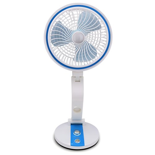 Verk Bezdrôtový skladací ventilátor s LED lampičkou modrobiela
