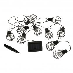 KIK KX4971 Světelný řetěz solární girlanda 10 LED, 3,8 m