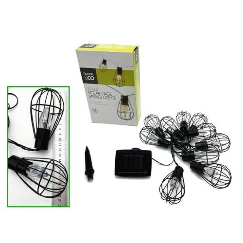 KIK KX4971 Světelný řetěz solární girlanda 10 LED, 3,8 m