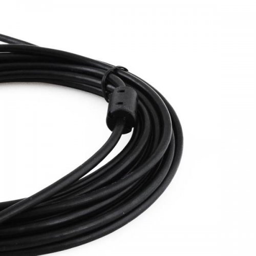 ISO Premium USB kabel prodlužovací A-A, 2xstíněný 5m, černý