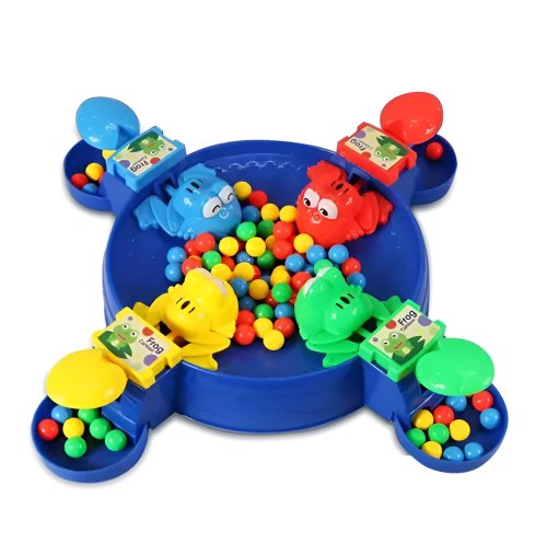 KIK KX4898 Rodinná hra Hungry Frogs, modrá