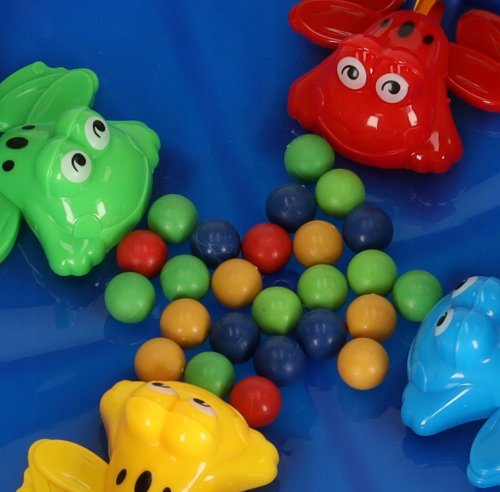 KIK KX4898 Rodinná hra Hungry Frogs, modrá