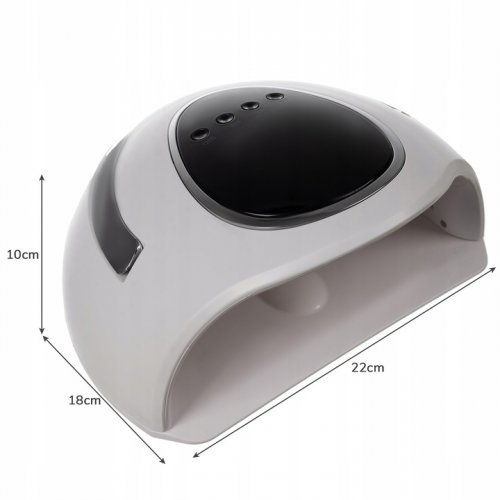 Beautylushh 21253 UV Lampa DUAL LED 72W, 48 LED bieločierna