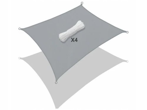 Verk 01887 Plachta proti slunci 4 x 3 m šedá