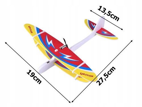 Verk 18263 Pěnové Házecí Letadlo USB červené