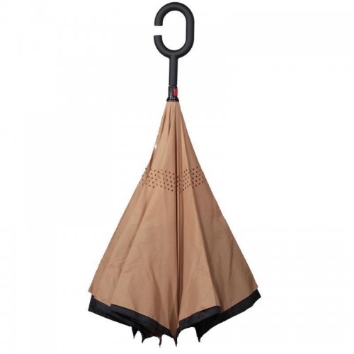 GGV Obrácený deštník 110 cm hnědá