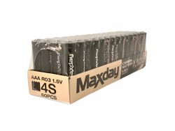 MAXDAY Mikrotužkové AAA baterie 1,5V, 60 ks 