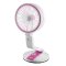 Verk Bezdrôtový skladací ventilátor s LED lampičkou ružovobiela