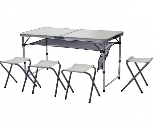 Azar Kempingový set 5 v 1 sivý