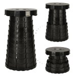 KIK KX4981 Teleskopická skládací židlička černá