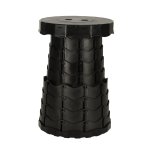 KIK KX4981 Teleskopická skládací židlička černá