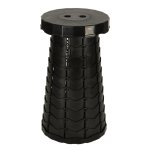 KIK KX4981 Teleskopická skládací židlička černá