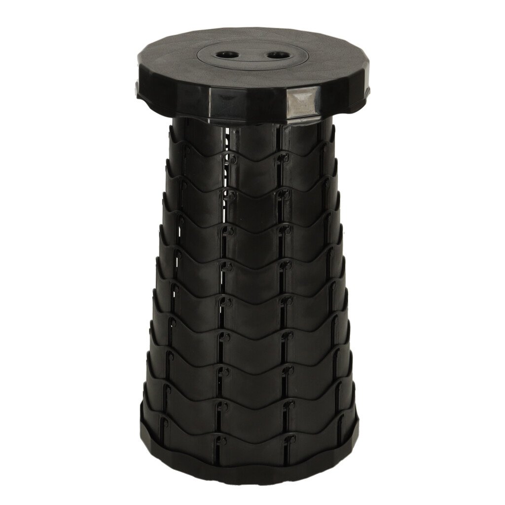 KIK KX4981 Teleskopická skladacia stolička čierna