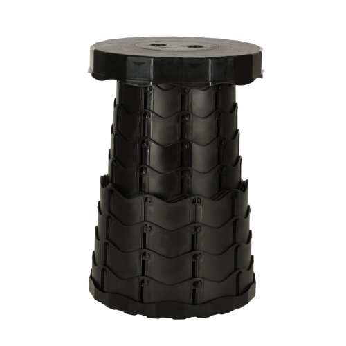 KIK KX4981 Teleskopická skladacia stolička čierna