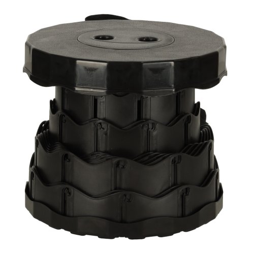 KIK KX4981 Teleskopická skladacia stolička čierna