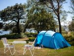 Verk 14414 Turistické skladacie kreslo oranžovo modré