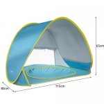 Trizand 21204 Dětský plážový stan s bazénem 65 x 115 x 80 cm modrý