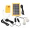 Pronett XJ4190 Solární přenosné osvětlení 2 x LED žárovka + solární panel 5V, 3,5W, 3.2 V