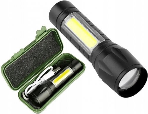 Pronett XA048 Svietidlo LED CREE ZOOM XPE + COB USB