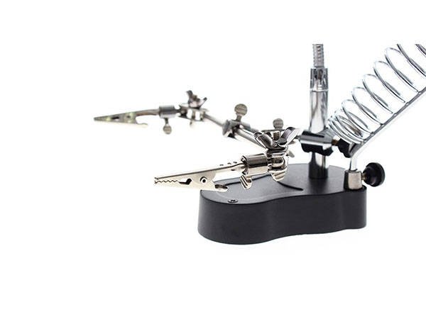 Verk 09049 Držáček s lupou-třetí ruka s LED osvětlením