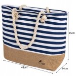 Malatec 21157 Plážová taška 22 L modro-bílá