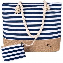 Malatec 21157 Plážová taška 22 L modro-bílá