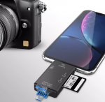 Pronett XJ4721 Čítačka kariet OTG 5 v 1, TF/SD, USB, Micro USB, USB-C