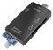 Pronett XJ4721 Čtečka karet OTG 5 v 1, TF/SD, USB, Micro USB, USB-C