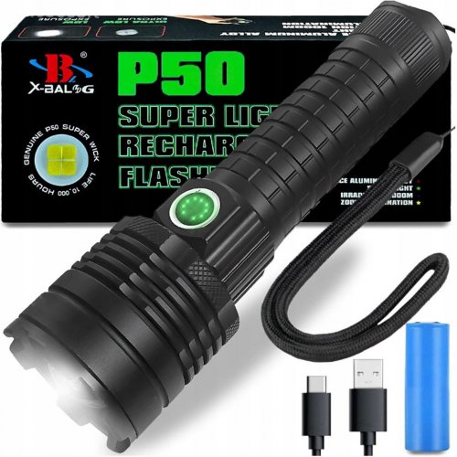 Pronett XJ4809 Taktické svietidlo LED ZOOM P50