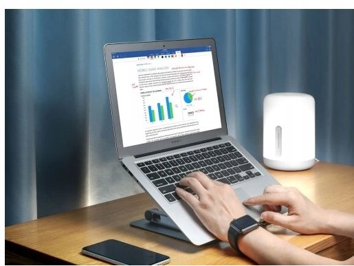 Pronett XJ4701 Hliníkový stojan na notebook strieborný