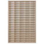 Kruzzel 21997 Dřevěná polička na autíčka na 90 ks