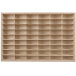 Kruzzel 21998 Drevená polička na autíčka na 54 ks