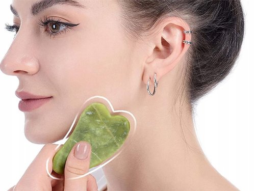 Verk 24360 Sada masážních válečků na obličej Jade Roller