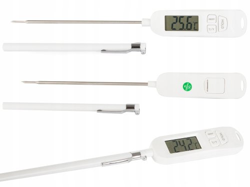 Verk 07177 Kuchyňský teploměr LCD B0713 bílý 