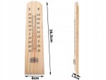 Verk 07184 Teploměr venkovní 26 cm dřevěný