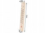 Verk 07185 Teploměr venkovní 22 cm dřevěný