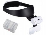 Verk 09128 Náhlavní lupa s LED osvětlením (1x 1,5x 2x 2,5x 3,5x)